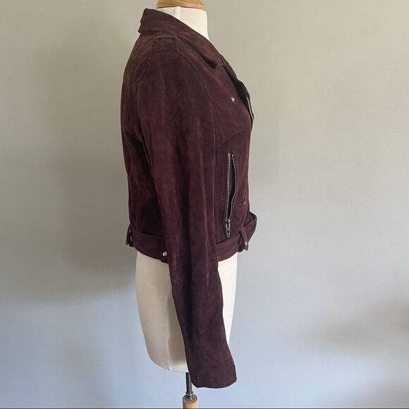 100% Leather Suede Moto Jacket - Blank NYC - Medium - Picture 7 of 16